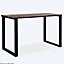 Pied de table rectangulaire Mottez en acier noir H. 110 cm
