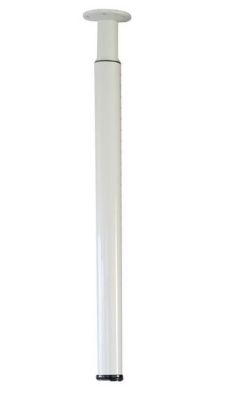 Pied de table réglable blanc H.700/1100 x ø60 cm