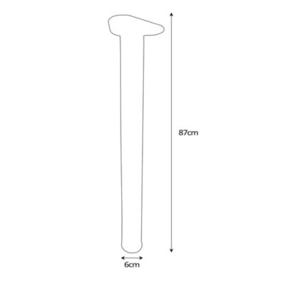 Pied de table réglable Diall ø6 x H. 87 cm gris