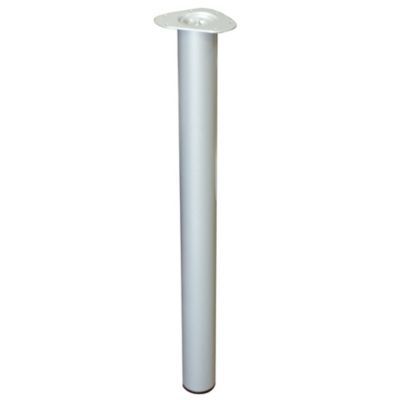 Pied de table réglable Diall ø76 x H. 1100 mm blanc