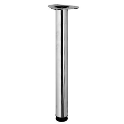 Pied de table réglable Diall ø76 x H. 1100 mm chrome