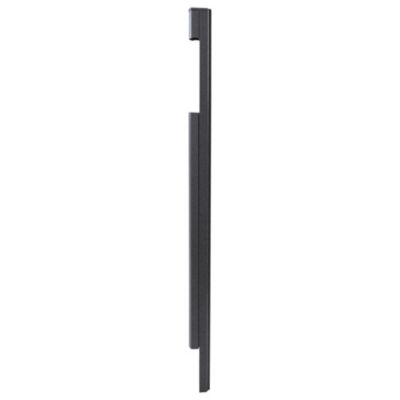 Pied latéral à sceller Noir Sablé RAL 2100 MS