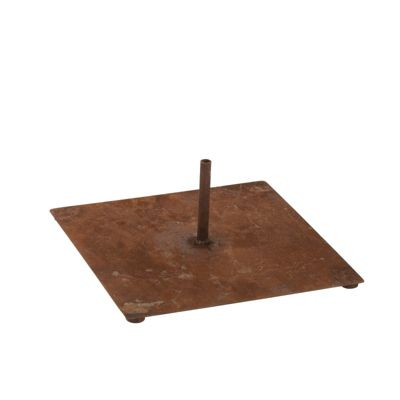 Pied pour pic en métal marron 30x30x12 cm