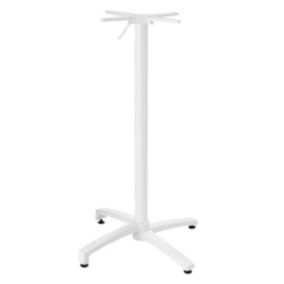 Pied pour table avec système inclinable 108 cm en aluminium blanc  Oviala