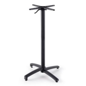 Pied pour table avec système inclinable 108 cm en aluminium noir Klipo  Oviala