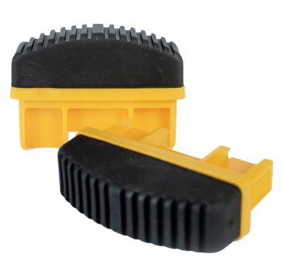 Pieds antidérapants DRABEST pour échelles industrielles avec ajout de CAOUTCHOUC 70x20mm 2 pièces
