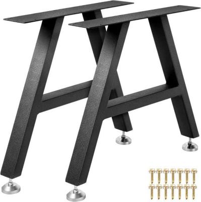 Pieds de table - PROMIRACAL - 40x50CM - Métal robuste - Réglables - Assemblage facile