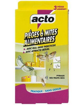 Piège à mites alimentaires Acto vendu par 3 pièces