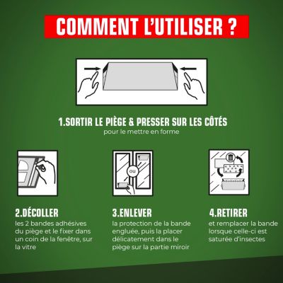 Piège à mouches Kapo vert (2 pièges + 6 recharges)