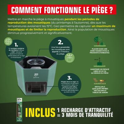 Piège anti-moustiques d'extérieur Master Trap Kpro