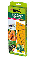 Piège englué orange spécial mouche de la carotte Biotop (10 plaques)