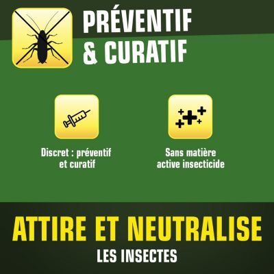 Pièges à cafards et blattes Kapo vert (x 5)