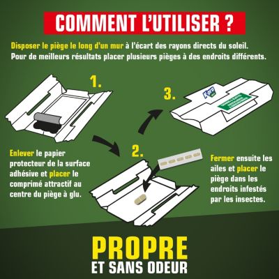 Pièges à cafards et blattes Kapo vert (x 5)