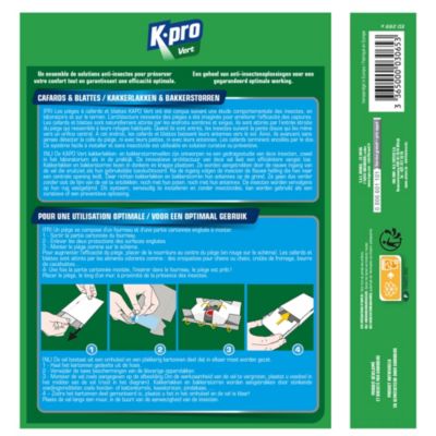 Pièges à cafards et blattes Kapo vert (x 5)
