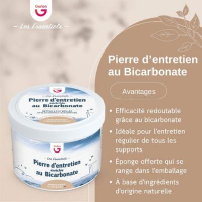 Pierre blanche d'entretien au bicarbonate 400 g Gerlon