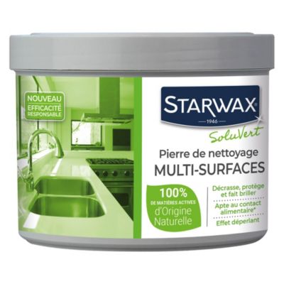 Pierre de nettoyage multi-surfaces SoluVert Starwax 375g