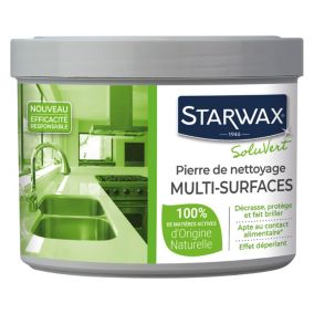 Pierre de nettoyage multi-surfaces SoluVert Starwax 375g