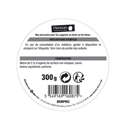 Pierre nettoyante spéciale métaux Henson Gerlon 300g