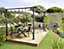 Piétement et structure en aluminium pour table de jardin Proloisirs CERAM 198 L.198 x l.104 x H.74 cm