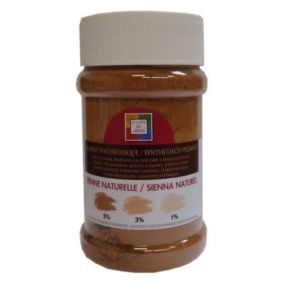 Pigment en poudre La Malle aux Couleurs coloris "sienne naturelle" 250ml