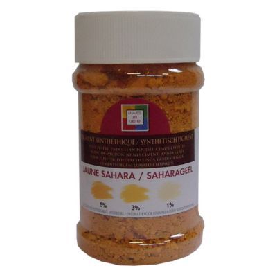 Pigment en poudre La malle aux couleurs jaune sahara 250ml