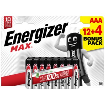 Pile AAA LR3 Energizer Max vendue par 16 pièces