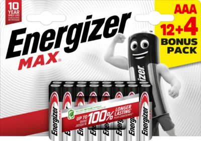 Pile AAA LR3 Energizer Max vendue par 16 pièces