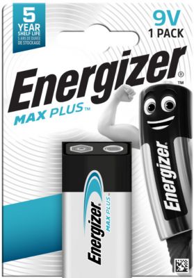 Pile Alcaline 6LR61 9V Max Plus Energizer