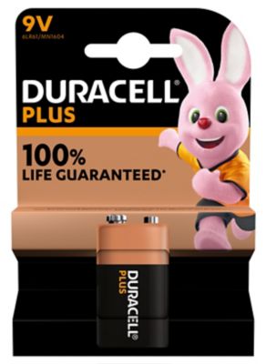 Pile alcaline 9V (PP3) Duracell Plus