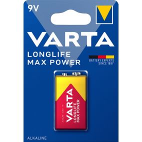 Pile alcaline 9V (PP3) Varta Long-life Max Power