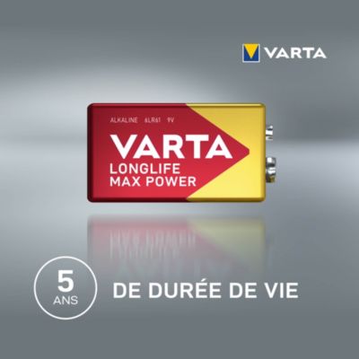 Pile alcaline 9V (PP3) Varta Long-life Max Power