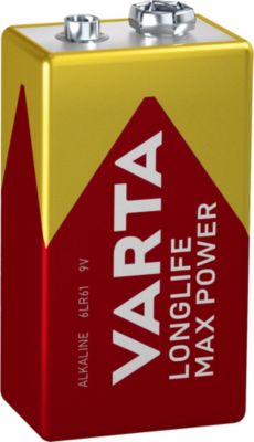 Pile alcaline 9V (PP3) Varta Long-life Max Power