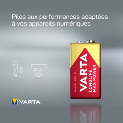 Pile alcaline 9V (PP3) Varta Long-life Max Power