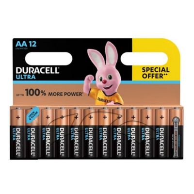 Lot de 4 piles rechargeable AA LR06, 1300 mAh, Duracell