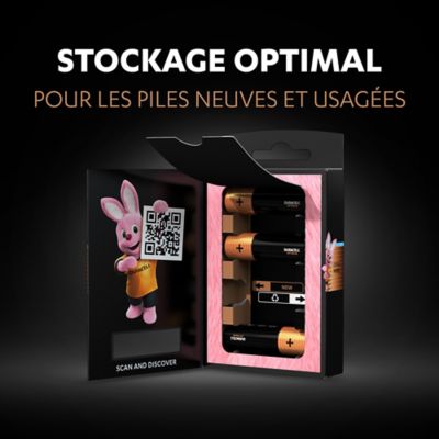 Pile alcaline AA (LR6) Duracell Optimum, lot de 12