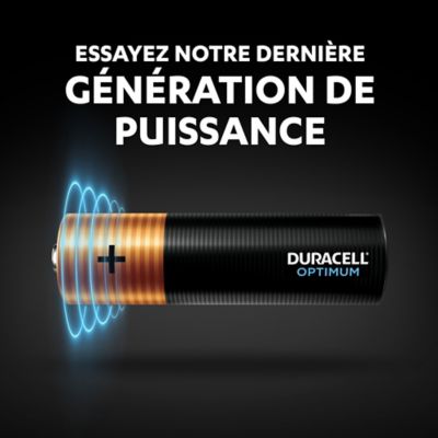 Pile alcaline AA (LR6) Duracell Optimum, lot de 8