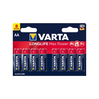 8 piles AA/LR6 Varta Longlife Power alcaline - Piles classiques Varta