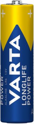 Pile alcaline AA (LR6) Varta Long-life Power, lot de 16