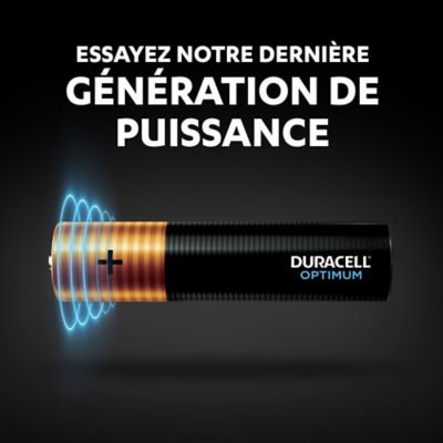 Pile alcaline AAA (LR03) Duracell Optimum, lot de 6