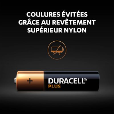 Pile alcaline AAA (LR03) Duracell Plus, lot de 18