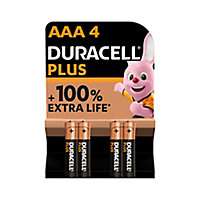 Pile alcaline AAA (LR03) Duracell Plus, lot de 4