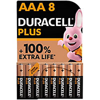 Pile alcaline AAA (LR03) Duracell Plus, lot de 8