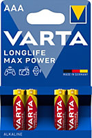 Pile alcaline AAA (LR03) Varta Long-life Max Power, lot de 4