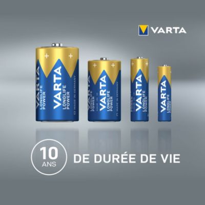 Pile alcaline AAA (LR03) Varta Long-life Power, lot de 24