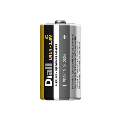 Pile alcaline C (LR14) Diall, lot de 2