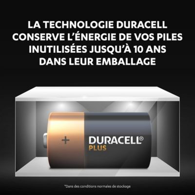 Pile alcaline C (LR14) Duracell Plus, lot de 2