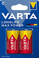 Pile alcaline C (LR14) Varta Long-life Max Power C, lot de 2