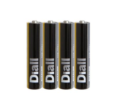 Pile alcaline Diall AAA - LR03, lot de 4