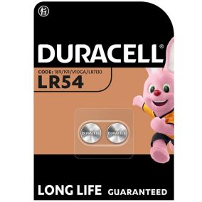 Pile alcaline Duracell Optimum LR54, lot de 2