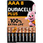 Pile alcaline Duracell Plus AAA LR3, lot de 8